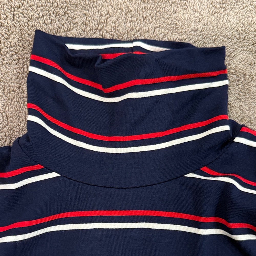 Ralph Lauren Navy Striped Long Sleeve Tee - Picture 4 of 5